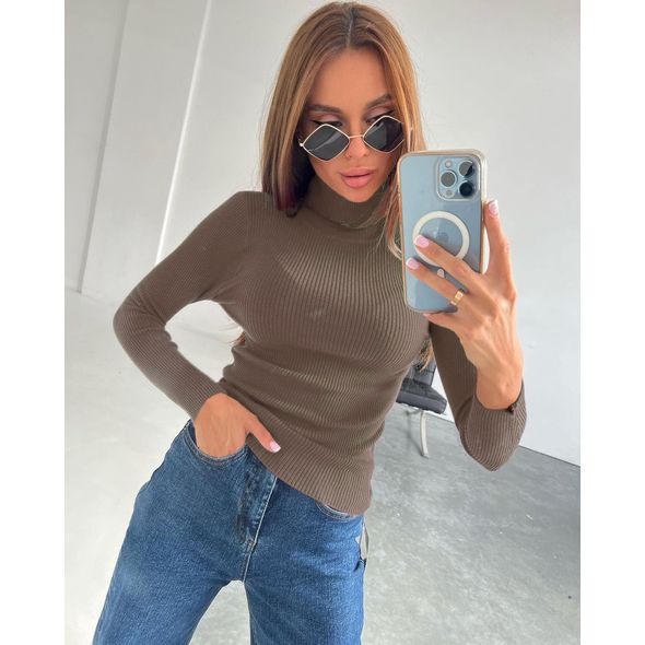 Жіночий гольф капучино 1970, Колір: Капучино, Розмір: s-m, фото 