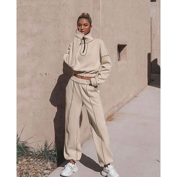 Жіночий спортивний костюм бежевий 2010, Колір: Бежевий, Розмір: s-m, фото , зображення 3