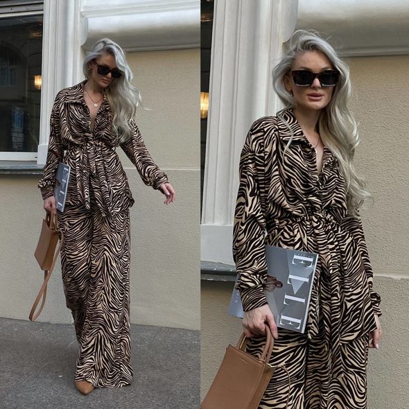 Жіночий костюм бежевий 1344/1343, Колір: Бежевий, Розмір: s-m, фото 