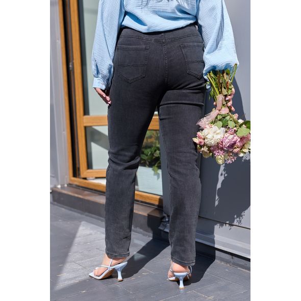 Женские джинсы черные зауженные в802-15, Цвет: Черный, Размер женских джинсов: 31, фото , изображение 2