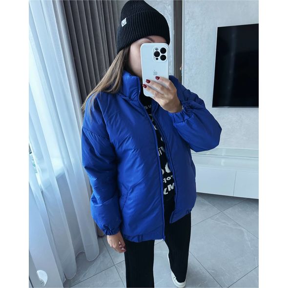 Жіноча коротка курточка електрик 374/1374, Колір: Електрик, Розмір: s-m, фото , зображення 3