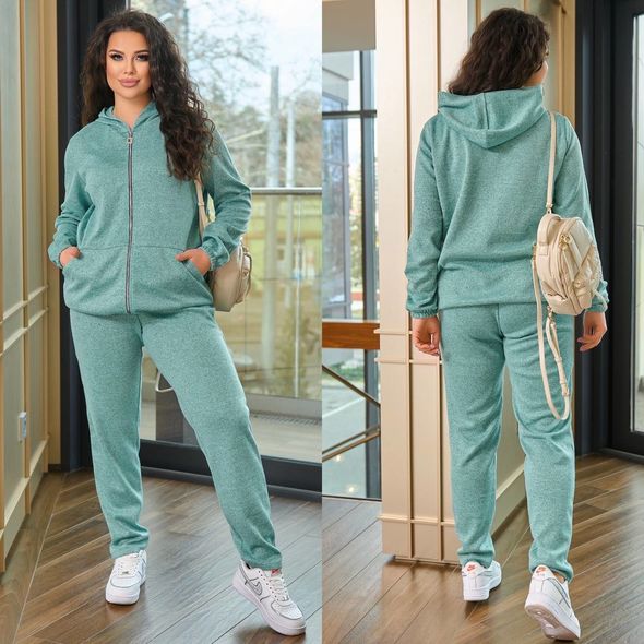 Женский прогулочный костюм спортивный мятный 4413-15463, Цвет: Мятный, Размер: 54-56 UKR, фото 