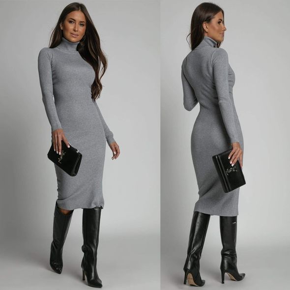 Красива сукня міді сіра 2005, Колір: Сірий, Розмір: s-m, фото 