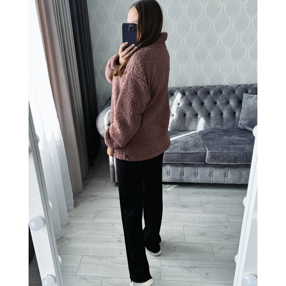 Женская кофта теплая мокко 881/1881, Цвет: Мокко, Размер: 42-46 UKR (One size), фото , изображение 2