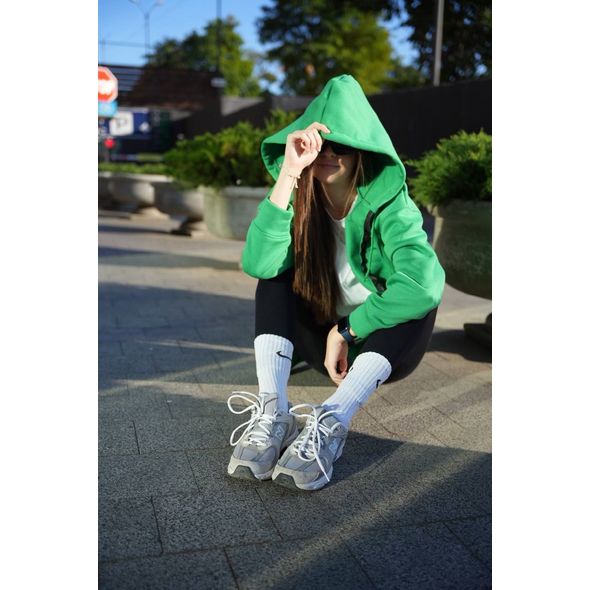 Женский худи зеленый 524, Цвет: Зеленый, Размер: 42-46 UKR (One size), фото 