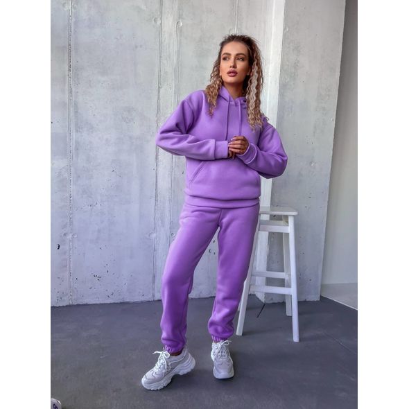 Жіночий спортивний костюм лаванда з капюшоном 10429, Колір: Лаванда, Розмір: s-m, фото 