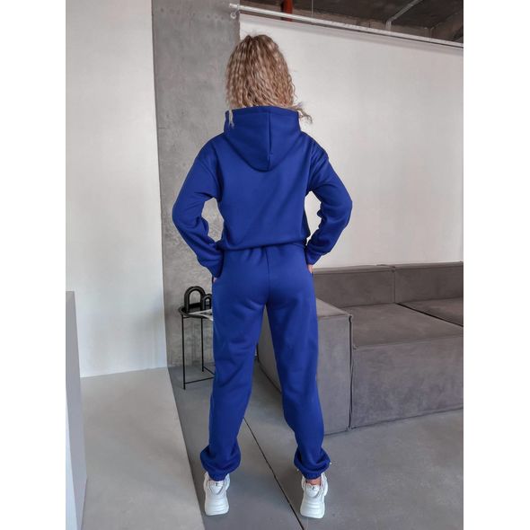 Жіночий спортивний костюм з капюшоном 10429, Колір: Електрик, Розмір: s-m, фото , зображення 2