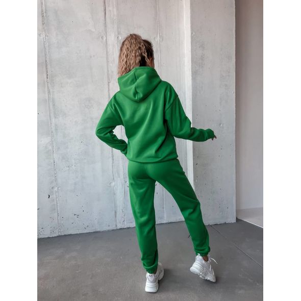 Женский спортивный костюм зеленый с капюшоном 10429, Цвет: Зеленый, Размер: L-XL (46-48 UKR), фото , изображение 2