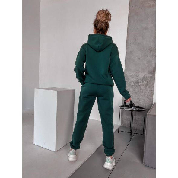 Женский спортивный костюм изумрудный с капюшоном 10429, Цвет: Изумруд, Размер: S-M (42-44 UKR), фото , изображение 2