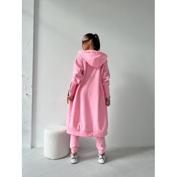 Женский спортивный костюм модный теплый розовый 2004, Цвет: Розовый, Размер: S-M (42-44 UKR), фото , изображение 2